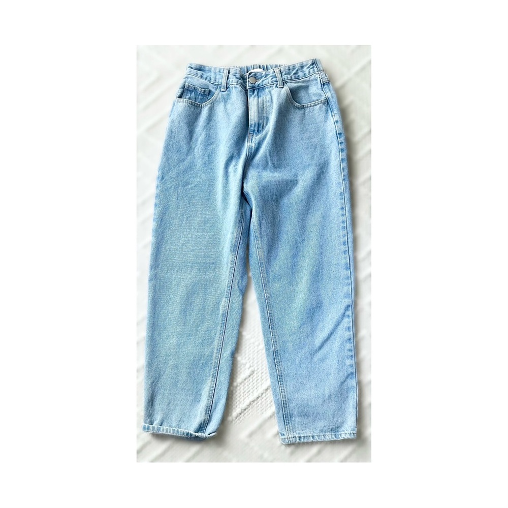 OAK + FORT Light Blue Straight Leg Jeans